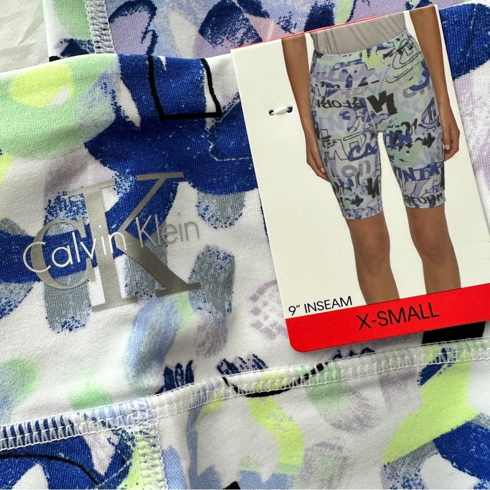 Calvin Klein Multicolor Activewear Bike Shorts Size XS - Picture 8 of 9